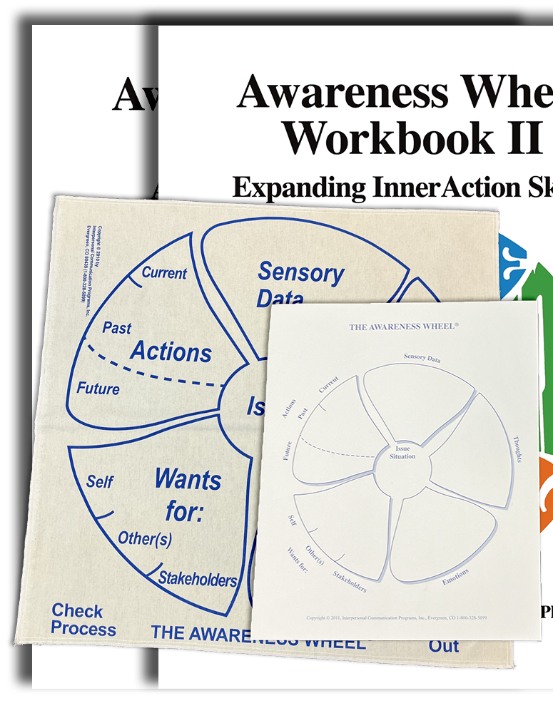 Awareness Wheel Workbooks I & II with InnerAction Notepads and SkillsMat