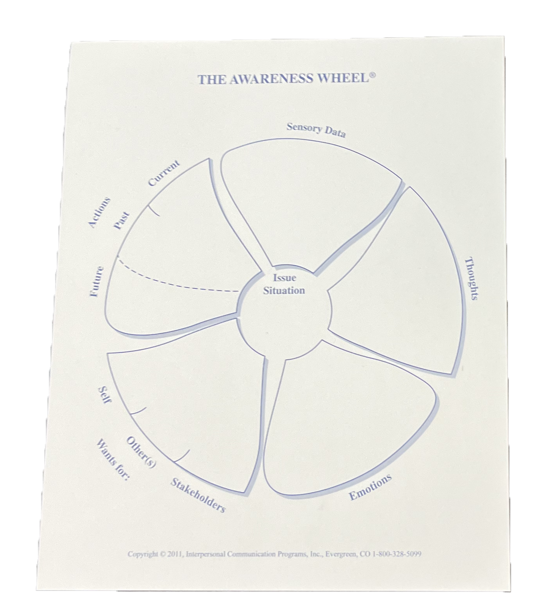 Awareness Wheel I Workbook with an InnerAction Notepad