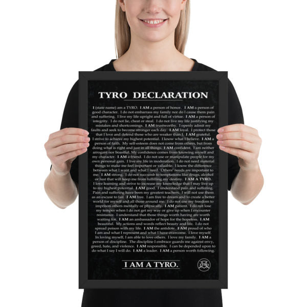 TYRO Declaration Poster